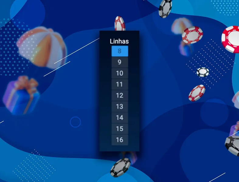 Escolha do número de linhas para jogar